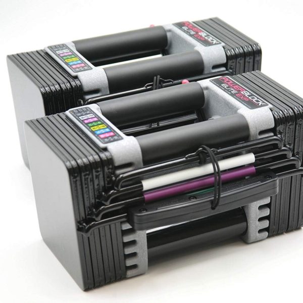PowerBlock Elite EXP Adjustable Dumbbells, Sold in Pairs, 5-50 lb. Dumbbells